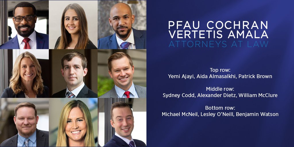 Pfau Cochran Vertetis Amala Expands, Adding Nine Attorneys